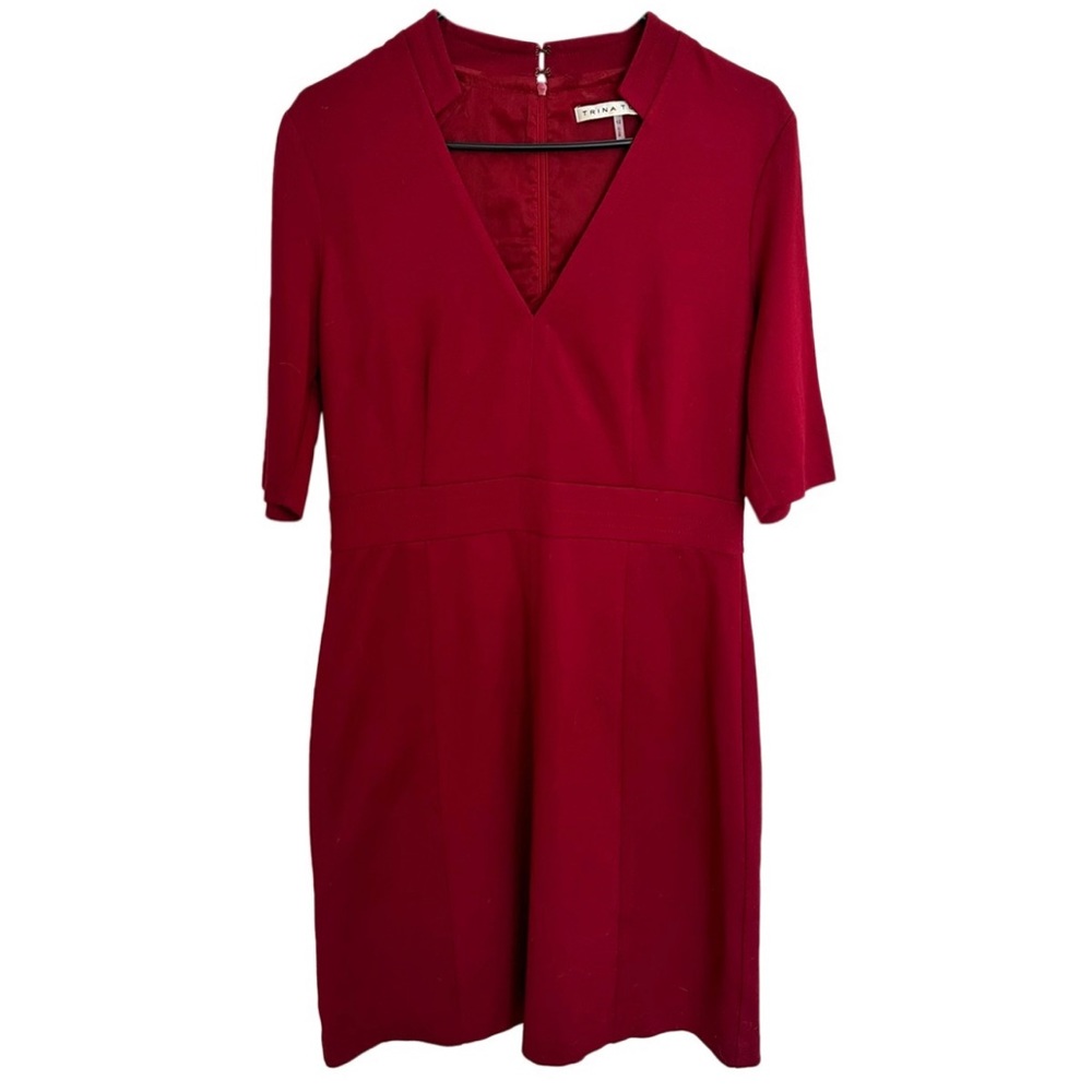 Trina Turk Fitted Red Dress / Size 12